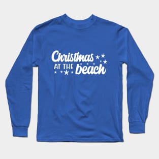 Christmas at the beach, white Long Sleeve T-Shirt